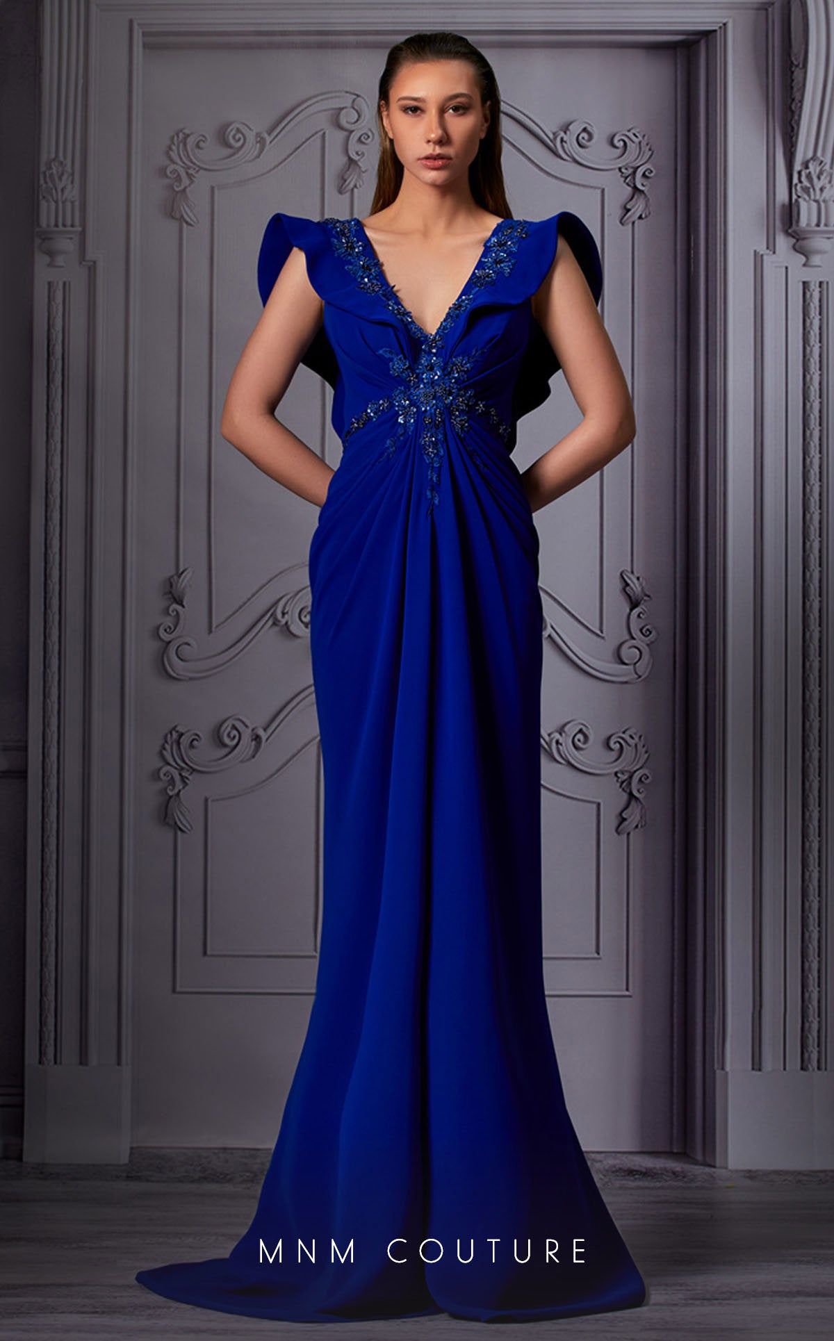 Formal Dresses Long Formal Pleated Evening Dress Royal Blue