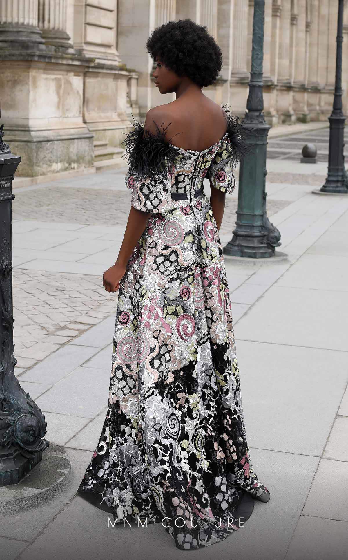 Prom Dresses Long Formal Beaded Sequin Ball Gown Dress MNM Couture K4058 Silver