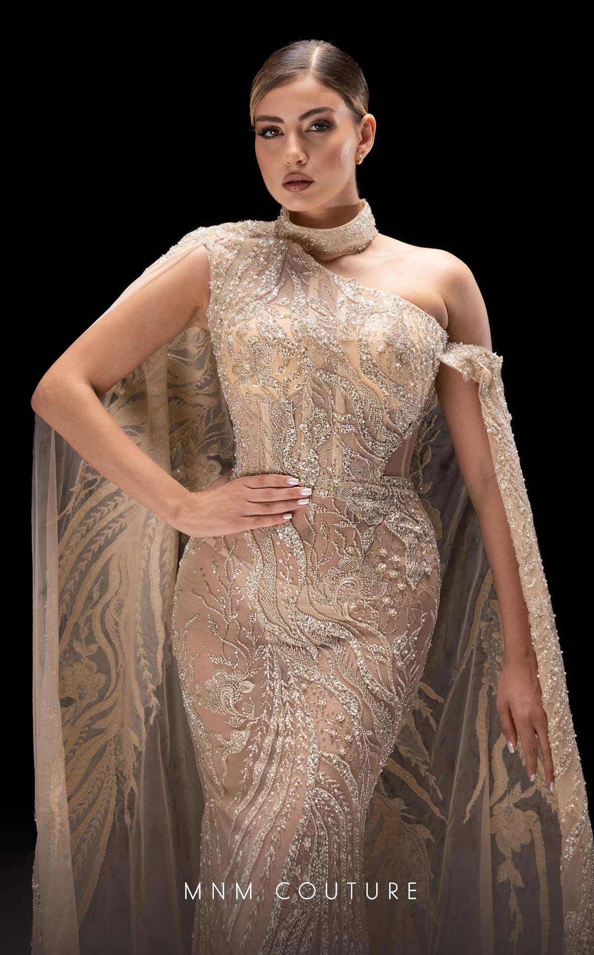 Mother of the Bride Dresses Fitted Beaded Long Formal Sequin Mother of the Bride Dress Beige