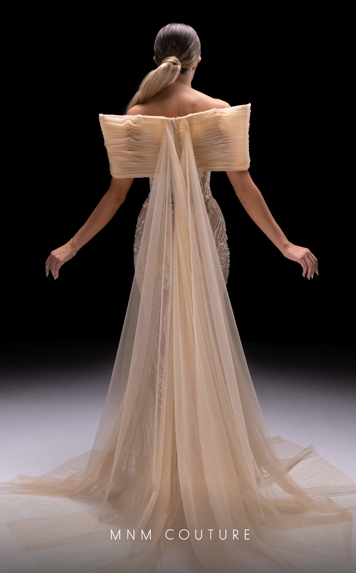 Prom Dresses Fitted Cape Formal Long Prom Dress Beige