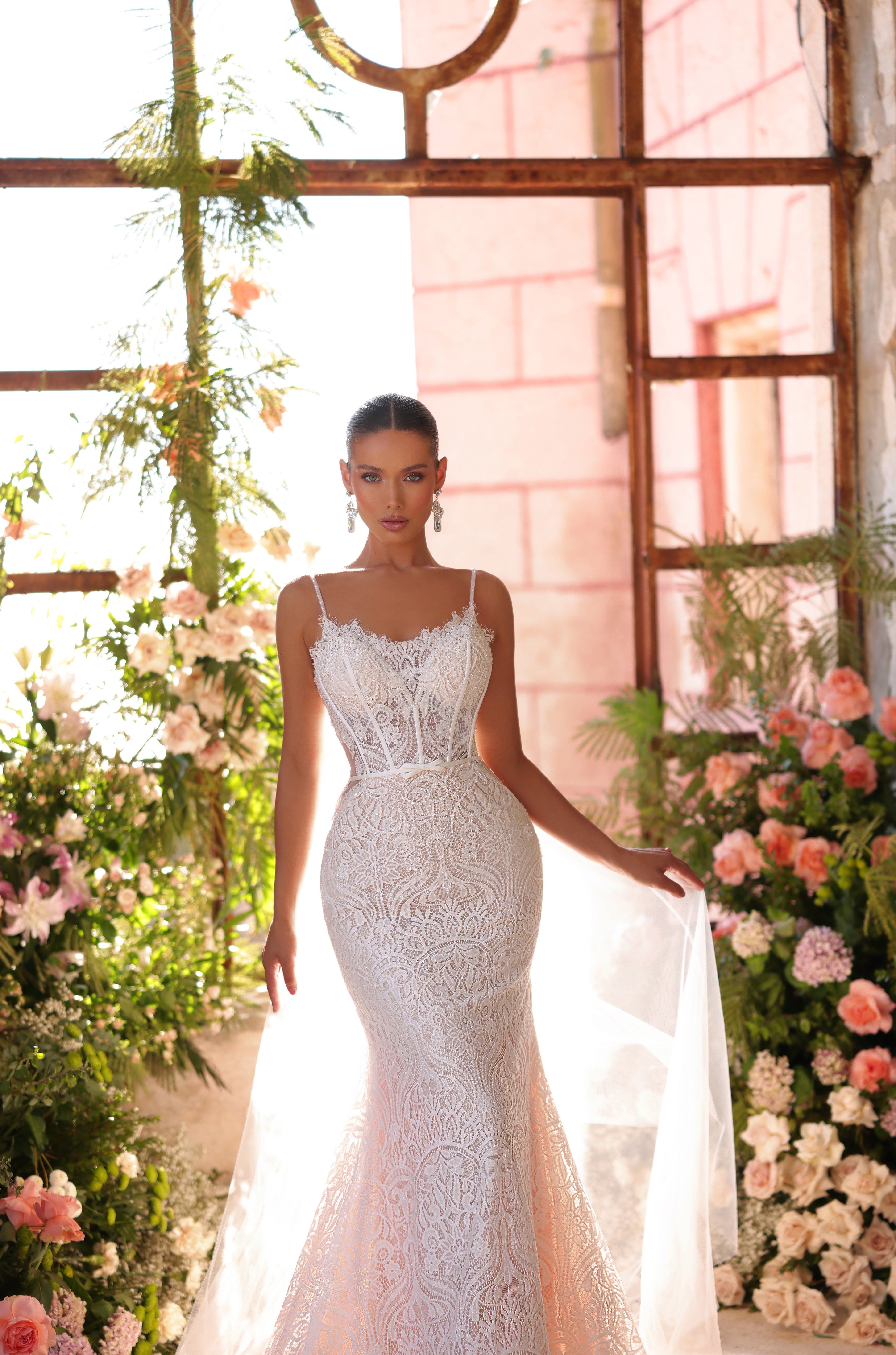 Wedding Dresses Long Mermaid Wedding Dress Amarra 89119 Ivory/Nude