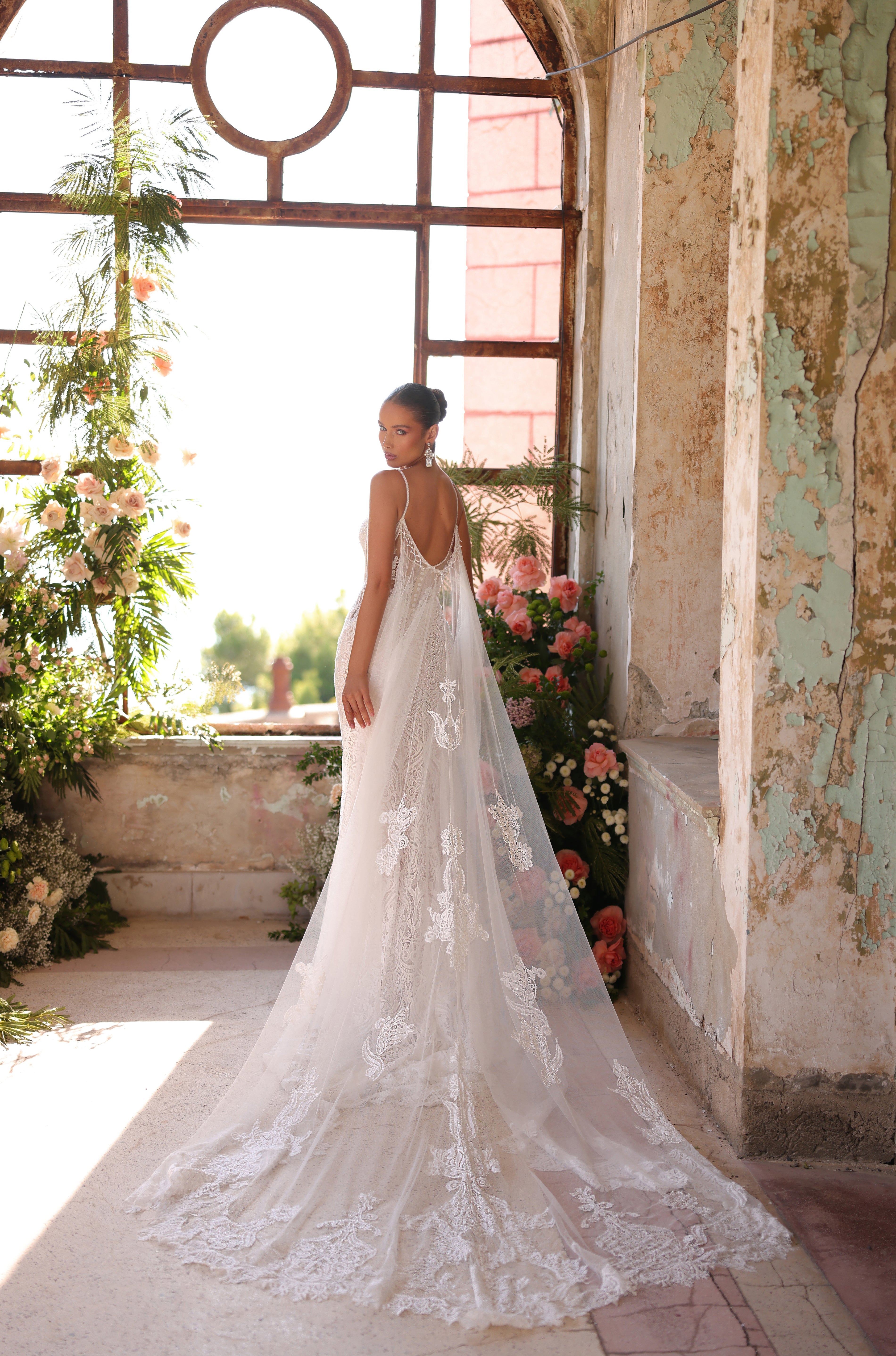Wedding Dresses Long Mermaid Wedding Dress Amarra 89119 Ivory/Nude