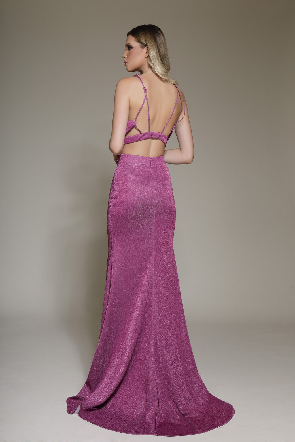 Prom Dresses Long Slit Formal Prom Dress Fuchsia