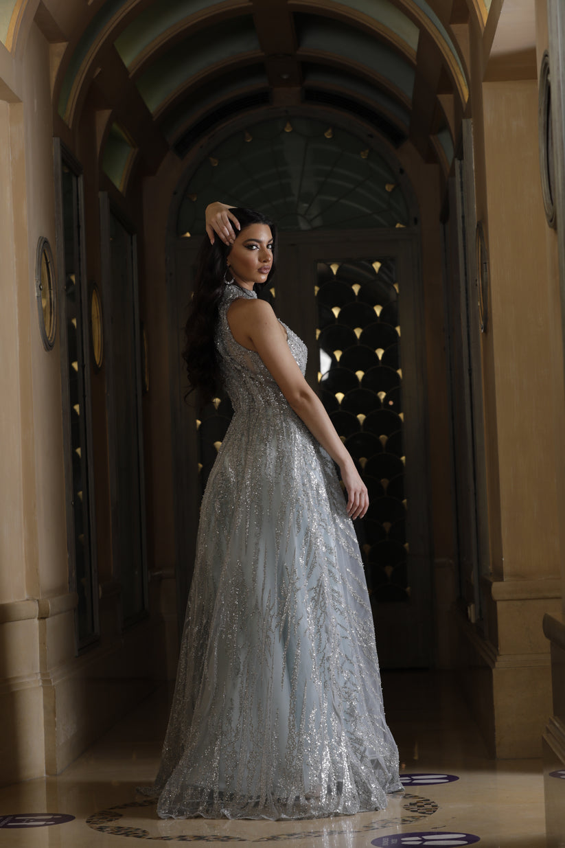 Prom Dresses Long Prom A Line Formal Gliiter Evening Dress Skyway