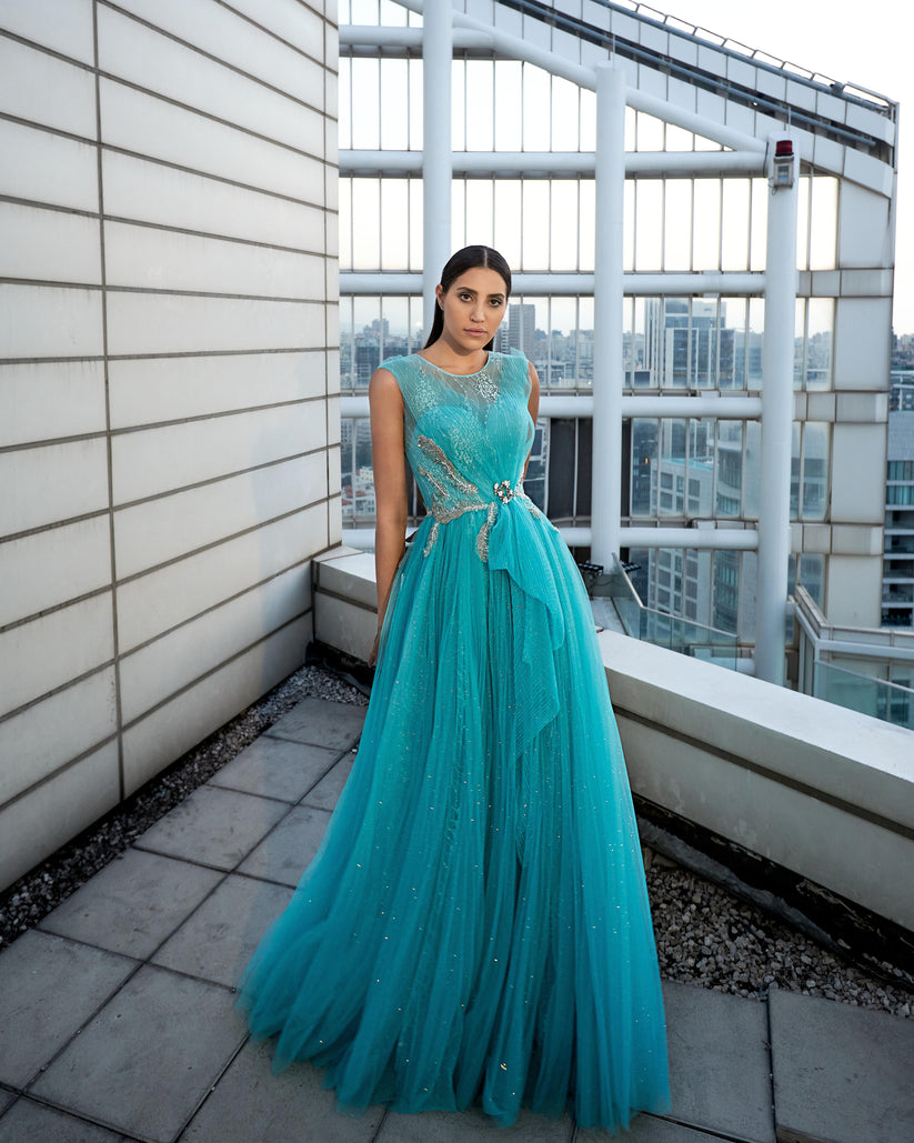 Formal Dresses Long Formal A Line Dress Blue