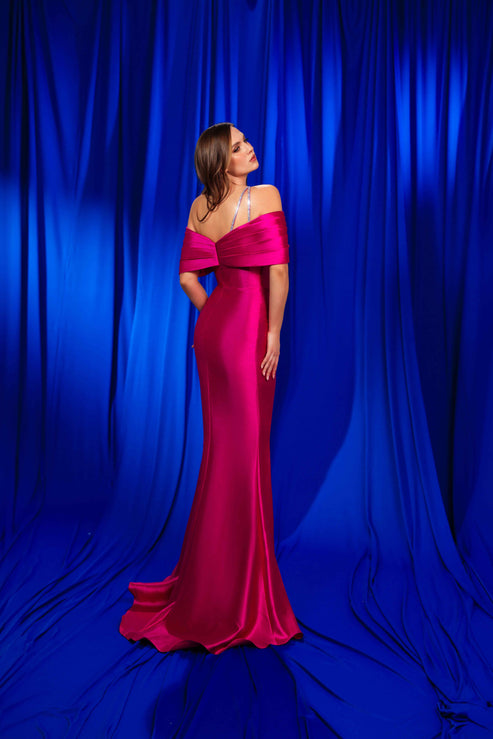 Prom Dresses Long Mermaid Fit Formal Evening Prom Dress Fuchsia