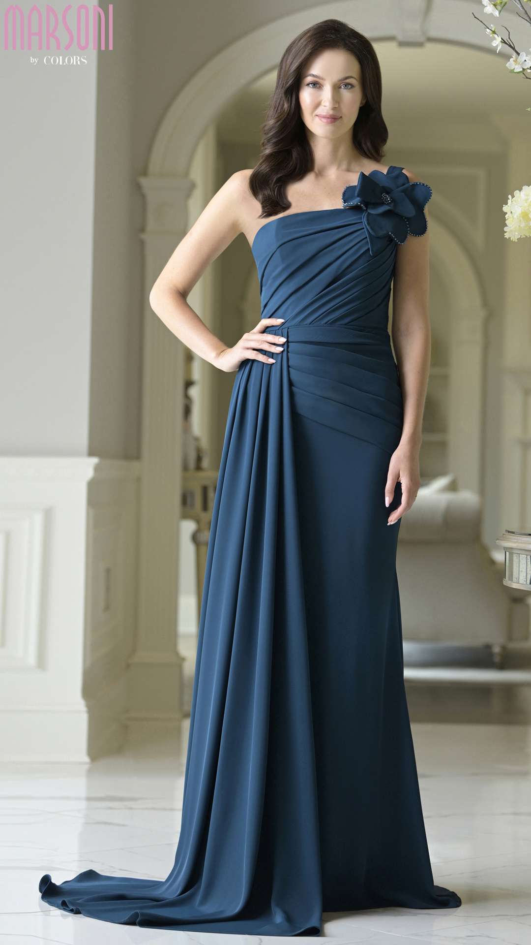 Prom Dresses Long Formal Mermaid 3D Floral Prom Dress Peacock