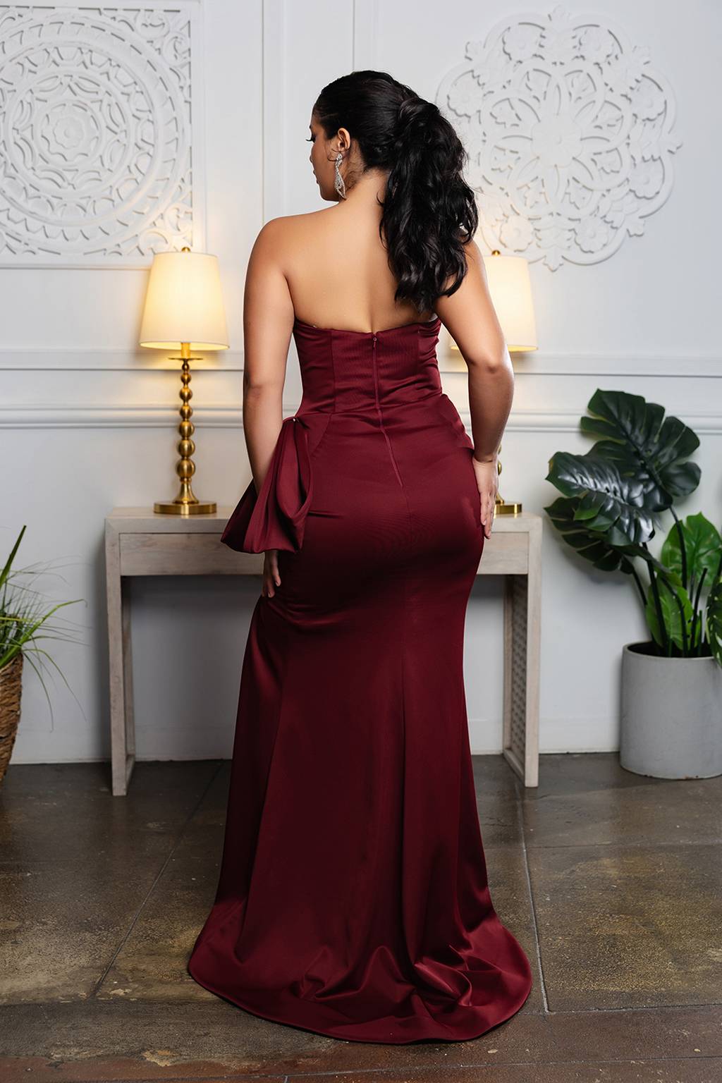 Sweetheart Floor-Length Satin Prom Sheath/Column May Queen 2198