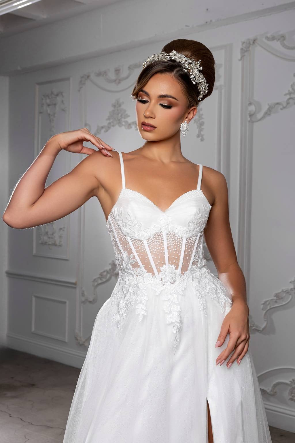 Sweetheart Floor-Length Tulle Prom A-Line May Queen 2209