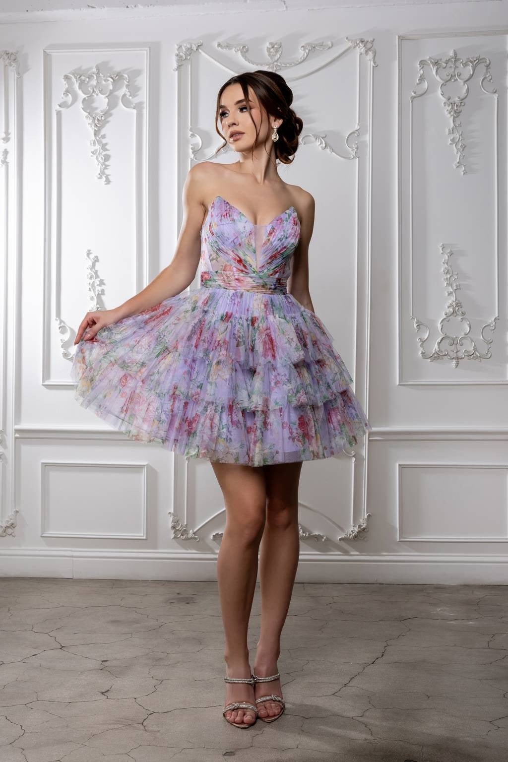 Sweetheart Mini/Short Tulle Cocktail Fit & Flare May Queen MQ2214