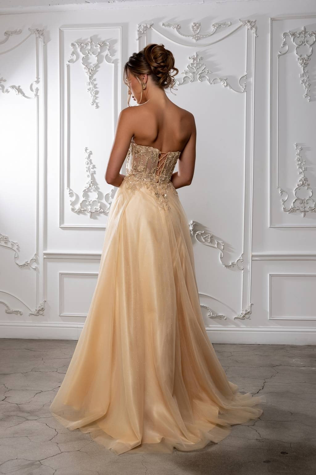Sweetheart Floor-Length Tulle Prom A-Line May Queen 2222