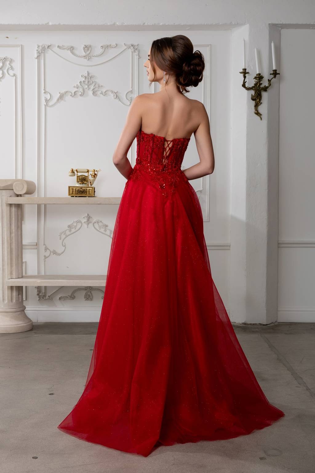 Sweetheart Floor-Length Tulle Prom A-Line May Queen 2222