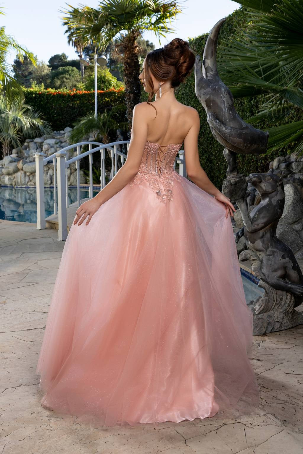 Sweetheart Floor-Length Tulle Prom A-Line May Queen 2222
