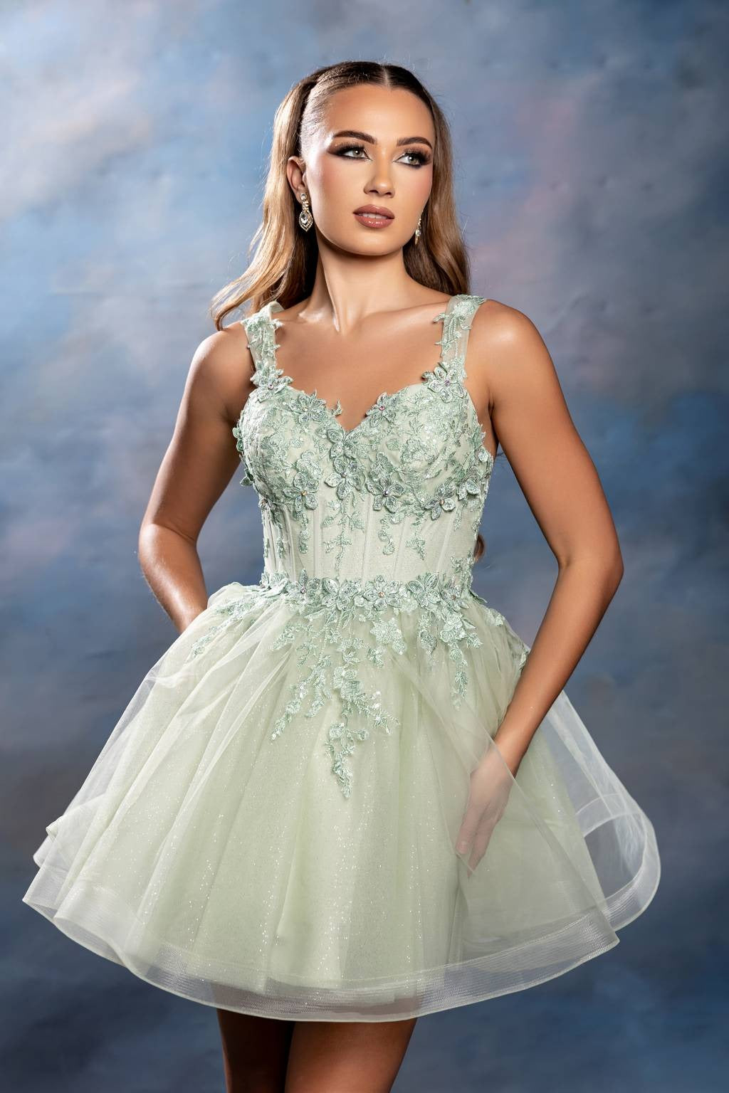 Sweetheart Mini Short Tulle Cocktail A-Line May Queen MQ2225