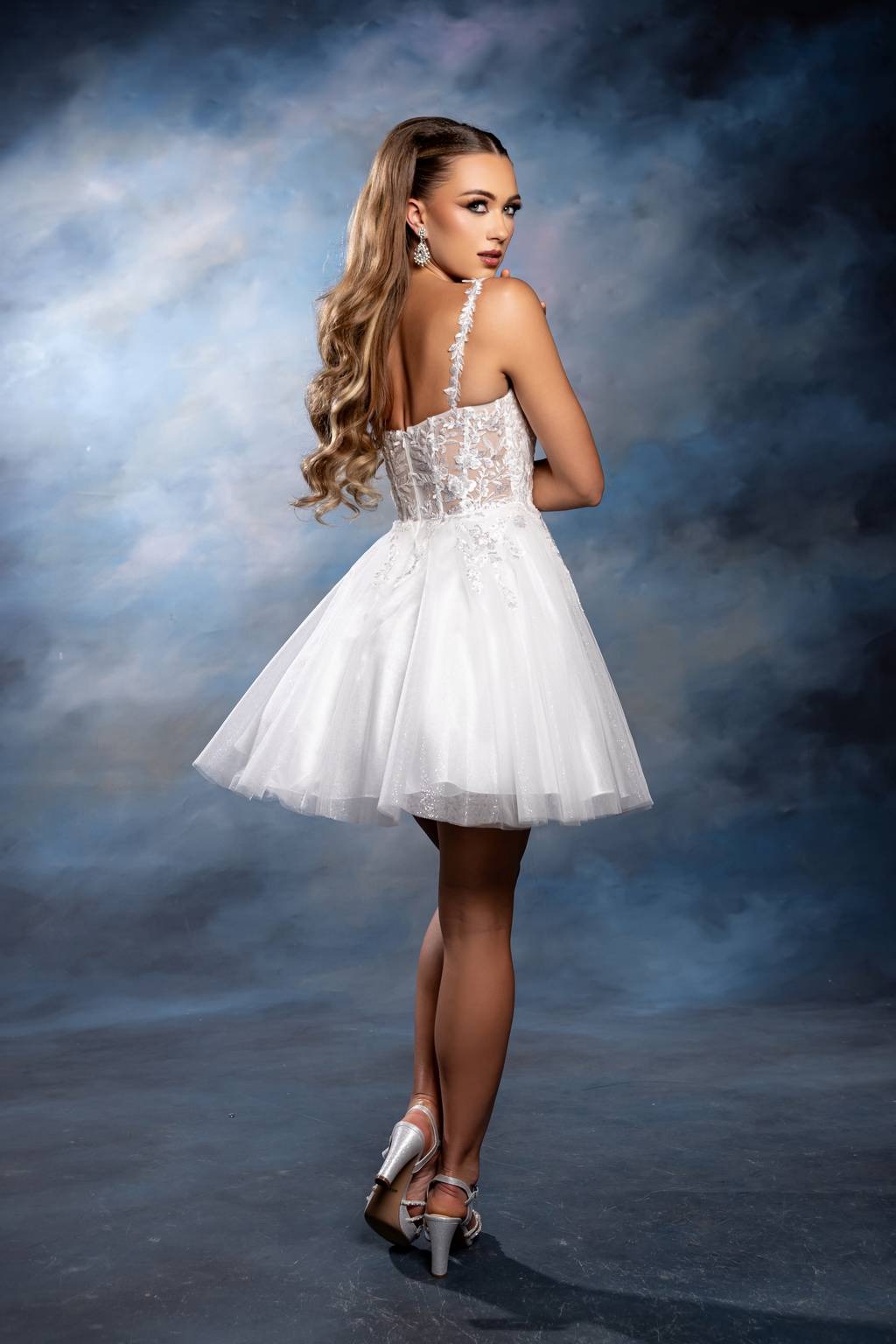 Illusion Mini Short Tulle Cocktail A-Line May Queen MQ2246