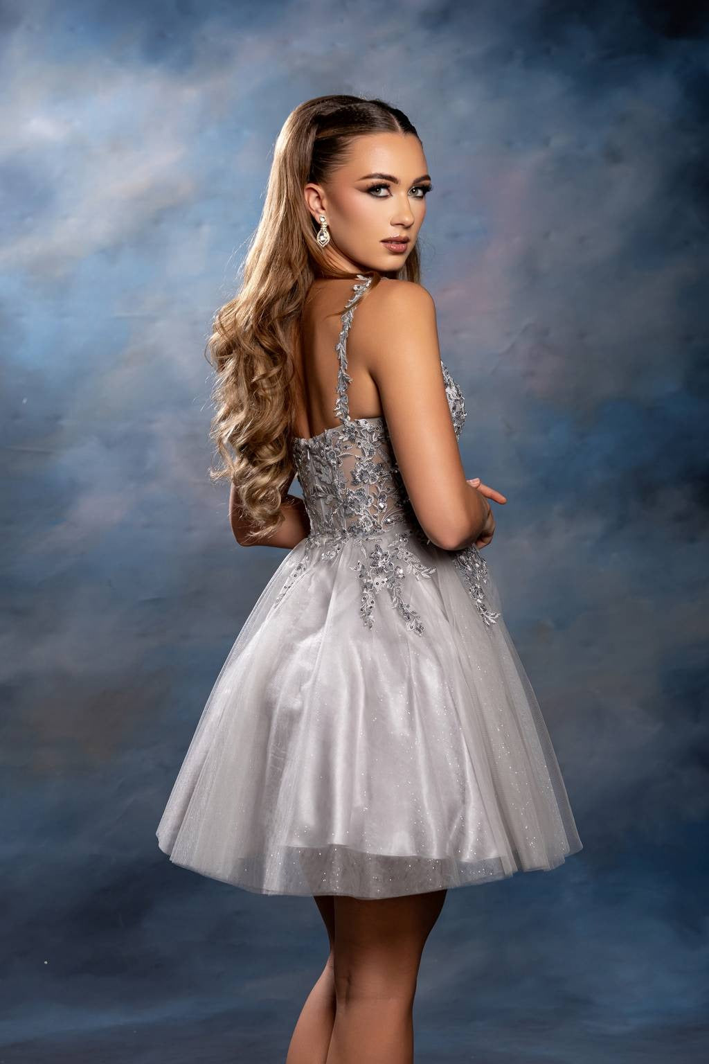 Illusion Mini Short Tulle Cocktail A-Line May Queen MQ2246