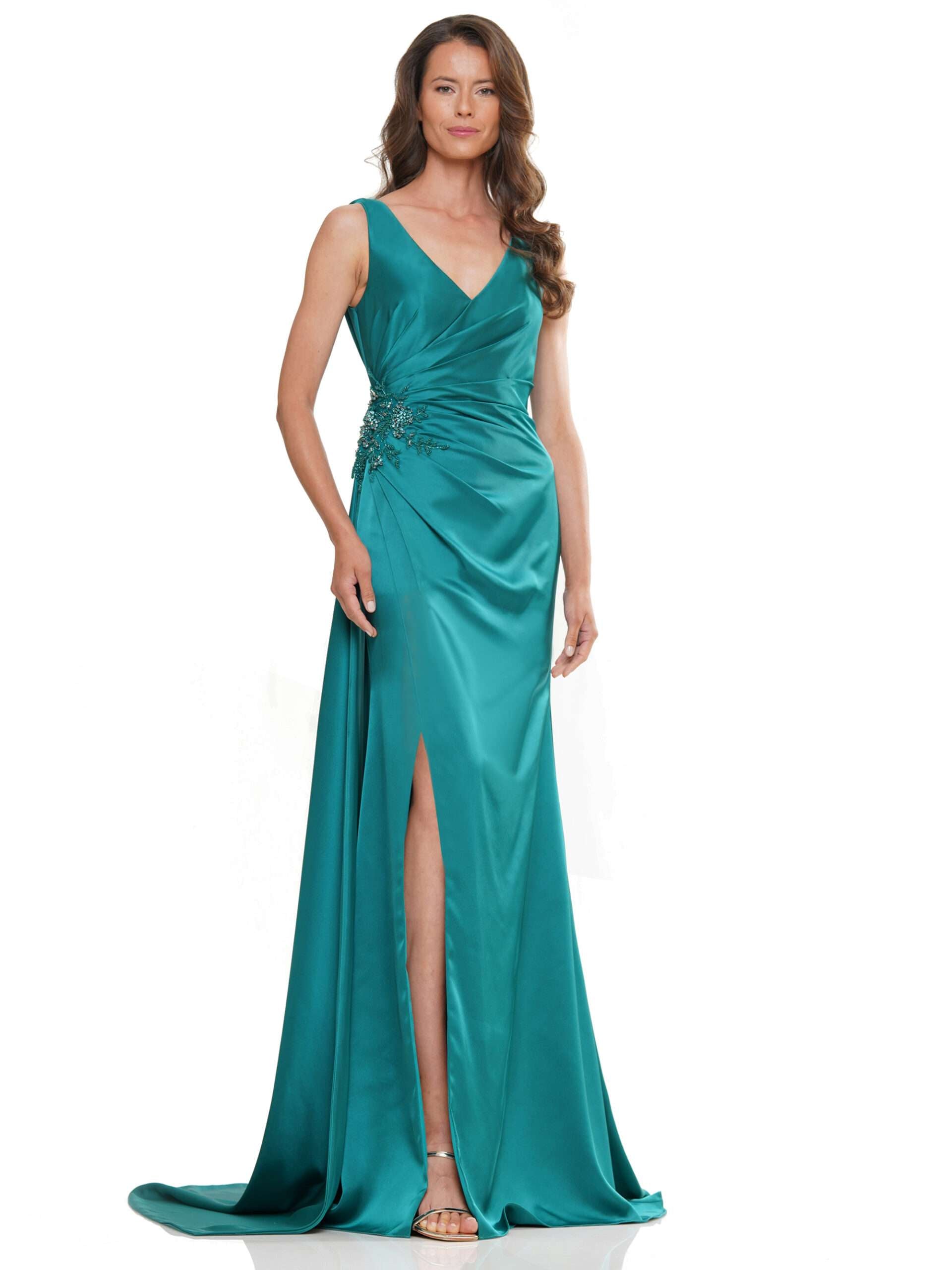 Formal Dresses Long Beaded Formal Mother of the Bride Dress Emerald