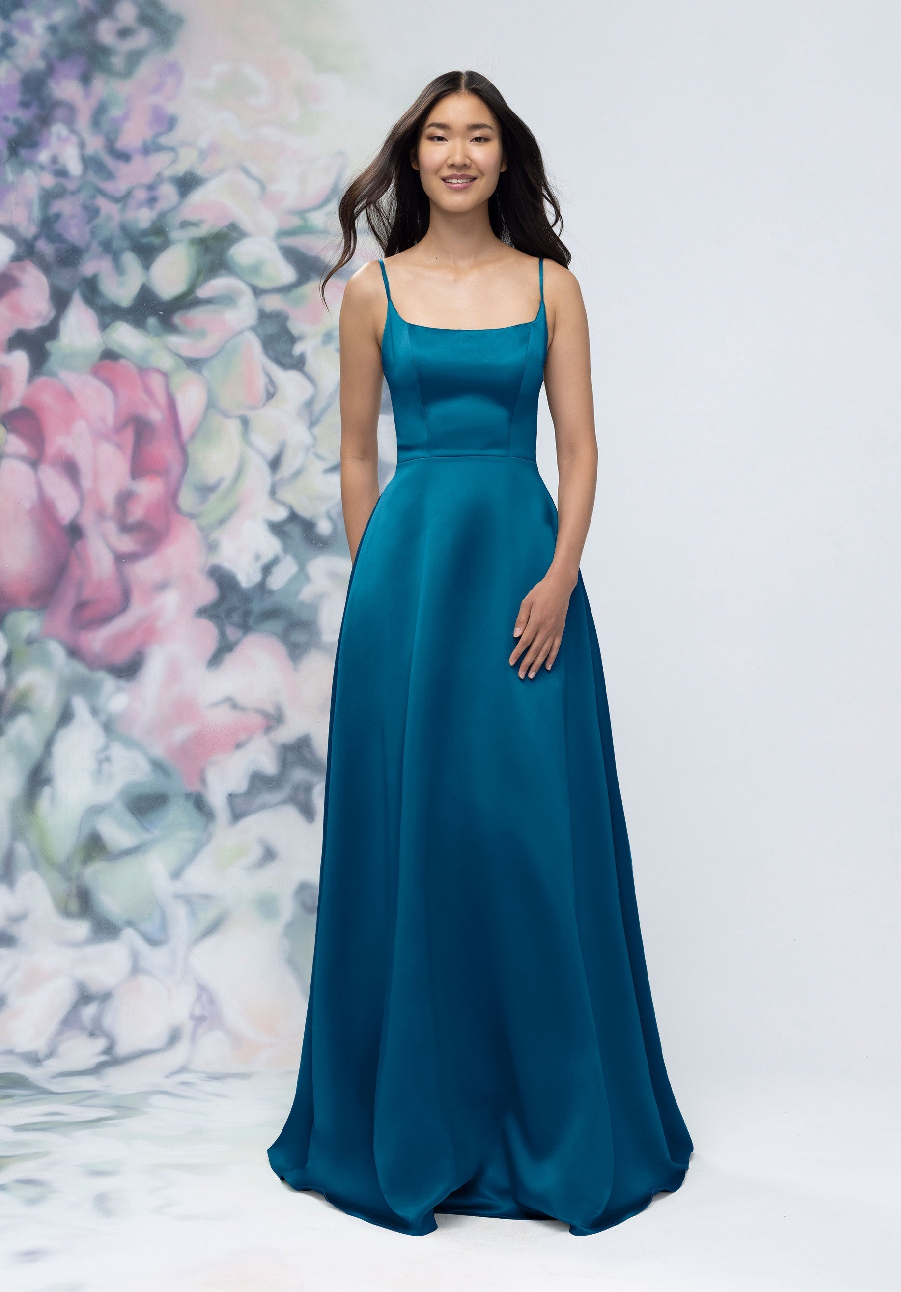 Formal Dresses Long Formal Evening Gown Marine-Satin-3030017-A Line