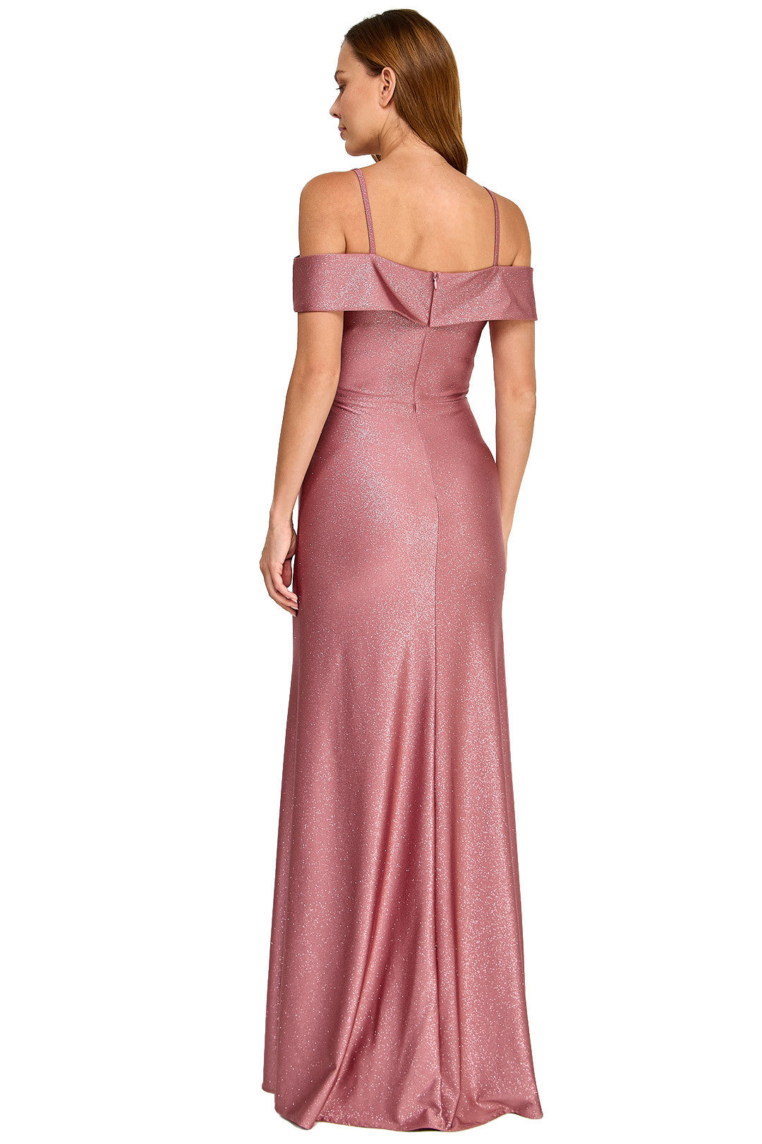 Off-the-Shoulder Floor-Length Jersey Prom Mermaid Lenovia 3128