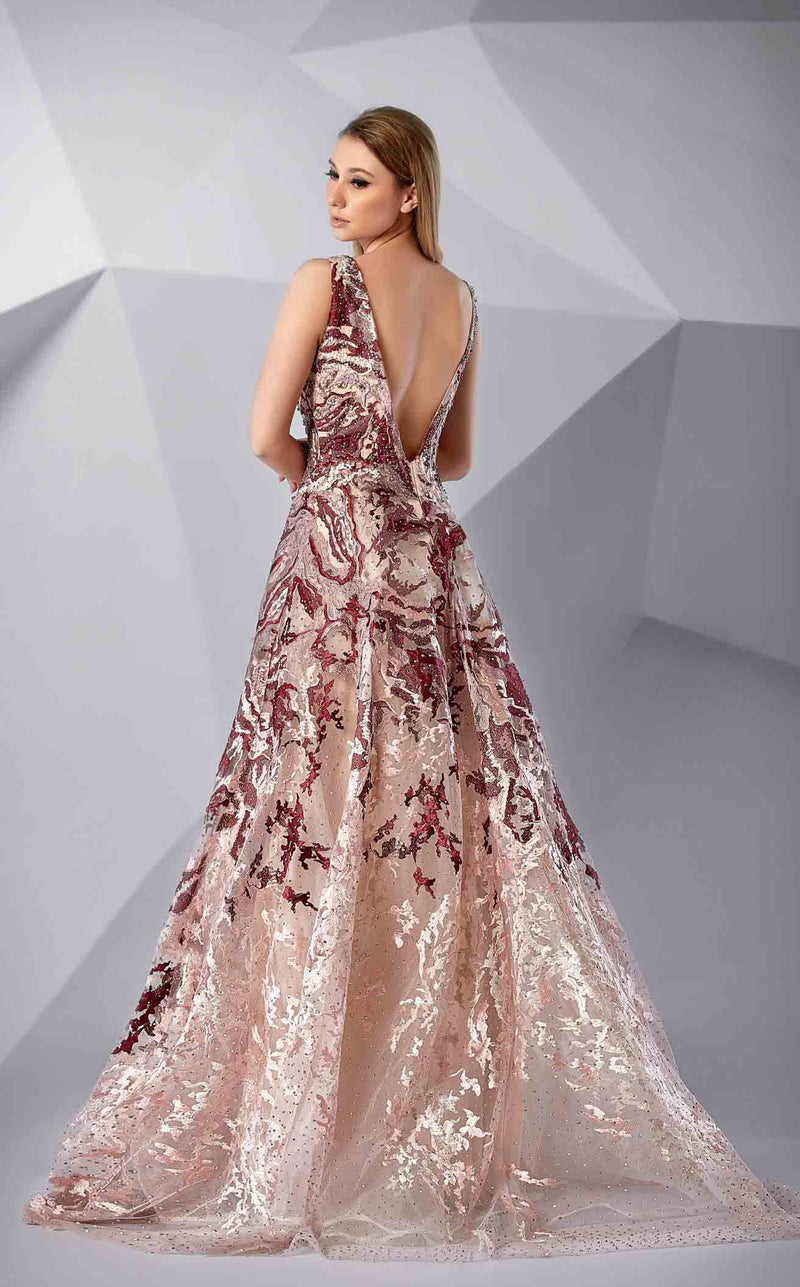 Prom Dresses Long Ball Gown Beaded Prom Dress ROSE SMOKE