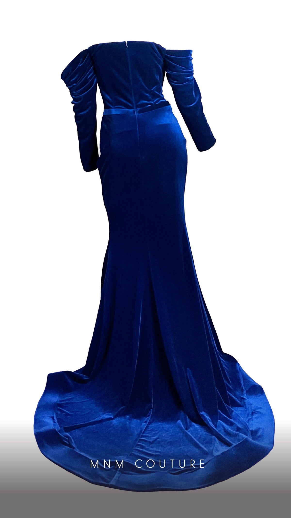 MNM Couture Off-Shoulder Velvet Mermaid Gown N0230A
