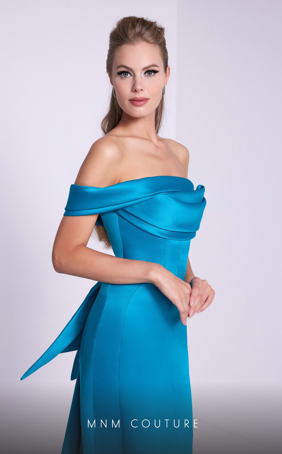 Prom Dresses Long Formal Fitted Pleated Prom Dress Turquoise