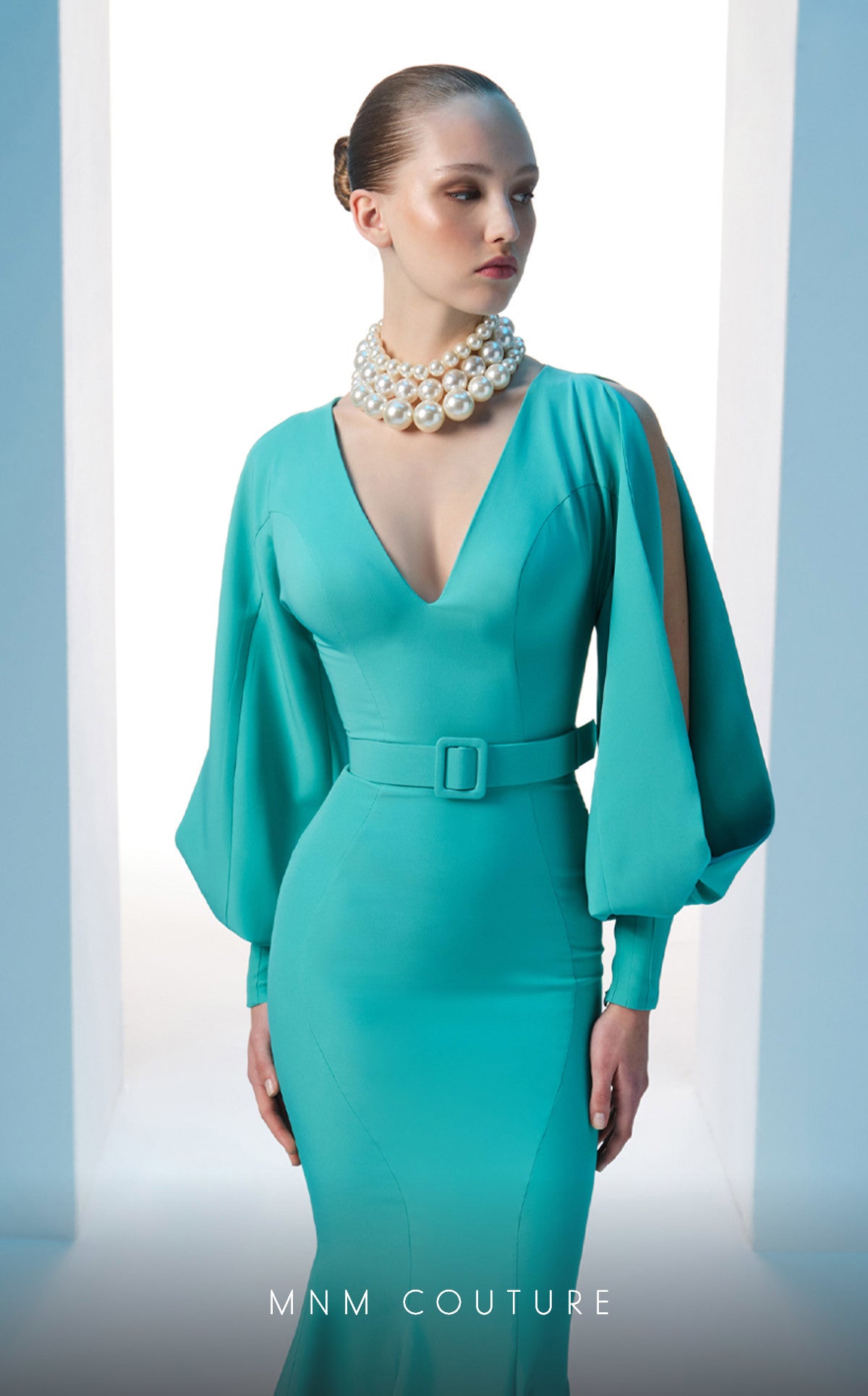 Formal Dresses Long Sleeve Formal Mermaid Evening Dress Mint