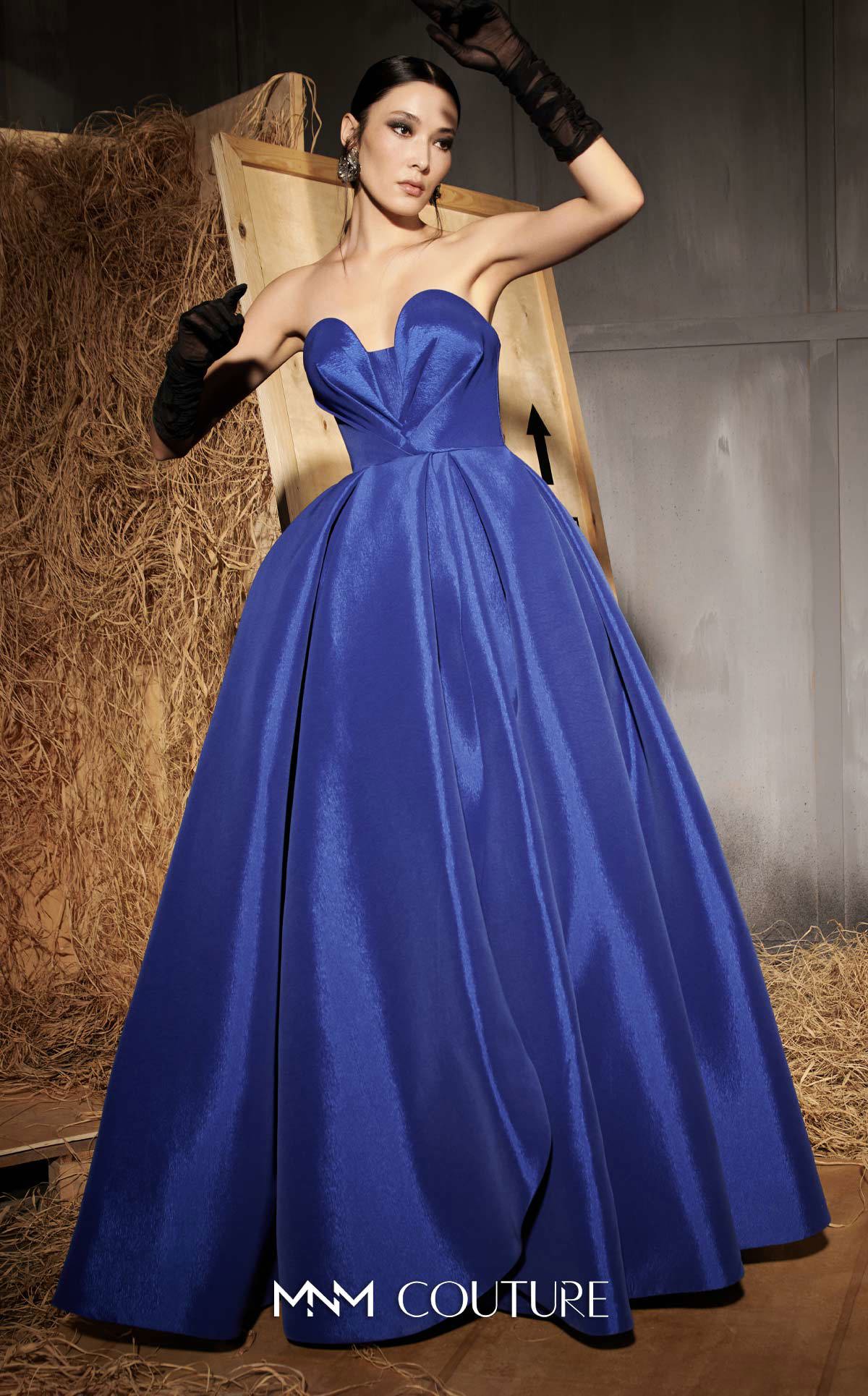 Prom Dresses Long Formal Prom A Line Dress MNM Couture N0642 Royal Blue