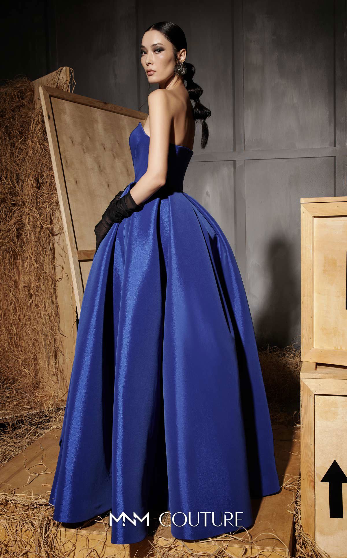 Prom Dresses Long Formal Prom A Line Dress MNM Couture N0642 Royal Blue