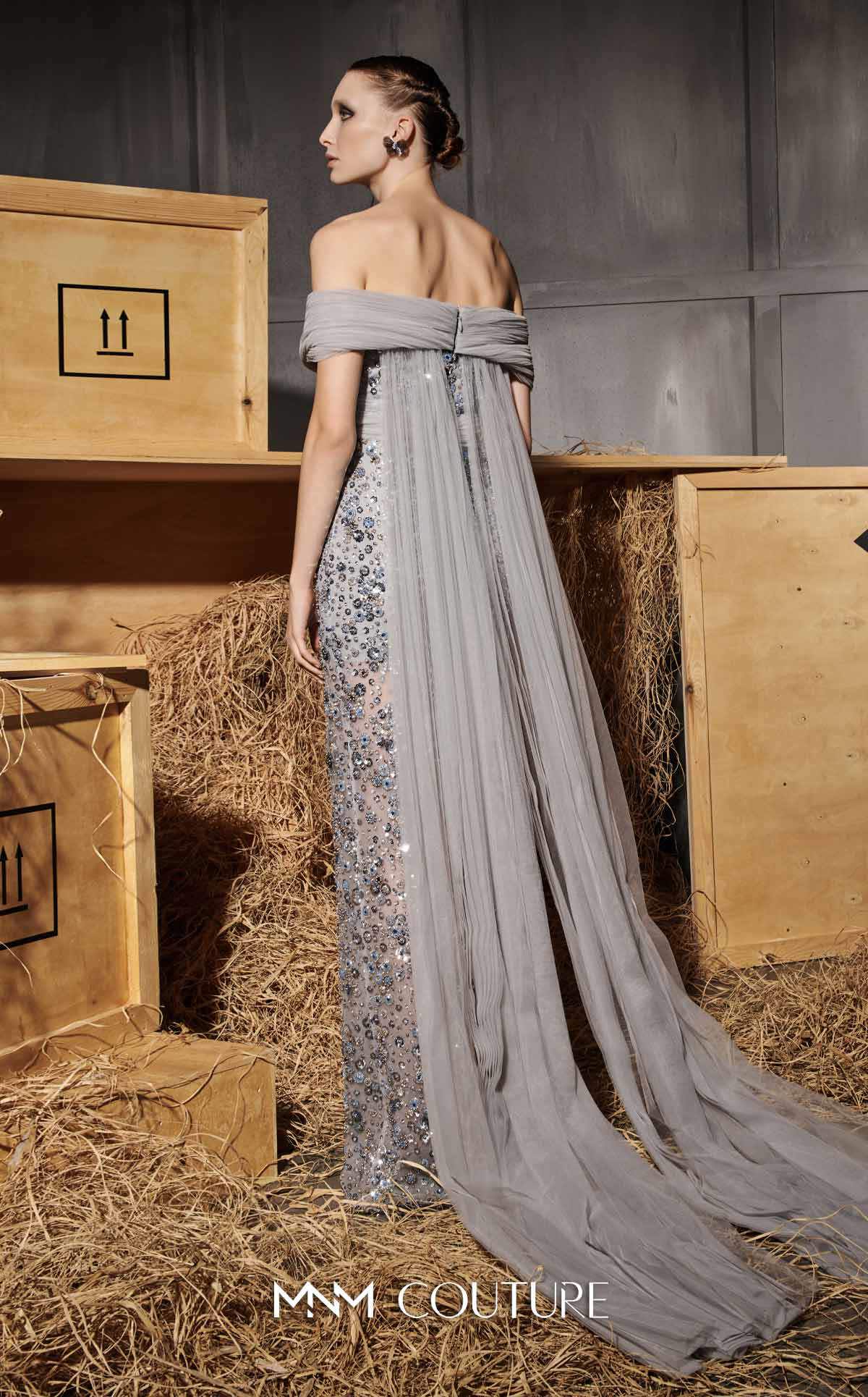 Prom Dresses Prom Long Formal Sequin Dress Grey