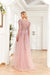 Prom Dresses Prom Long Sleeve Formal Evening Dress Rose