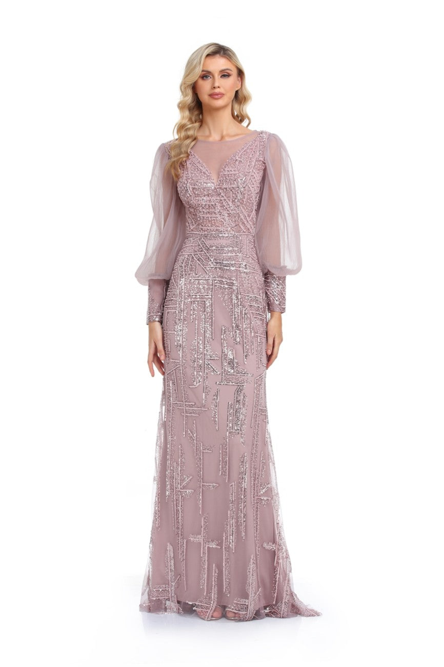 Formal Dresses Overskirt Long Formal A Line Evening Dress Rose Gold