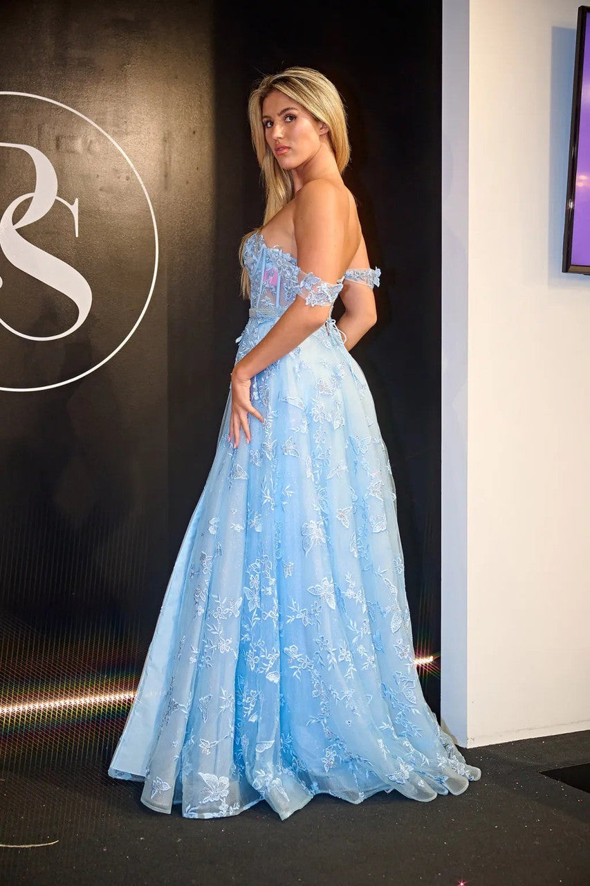 Prom Dresses Long Ball Gown Formal Prom Dress Light Blue