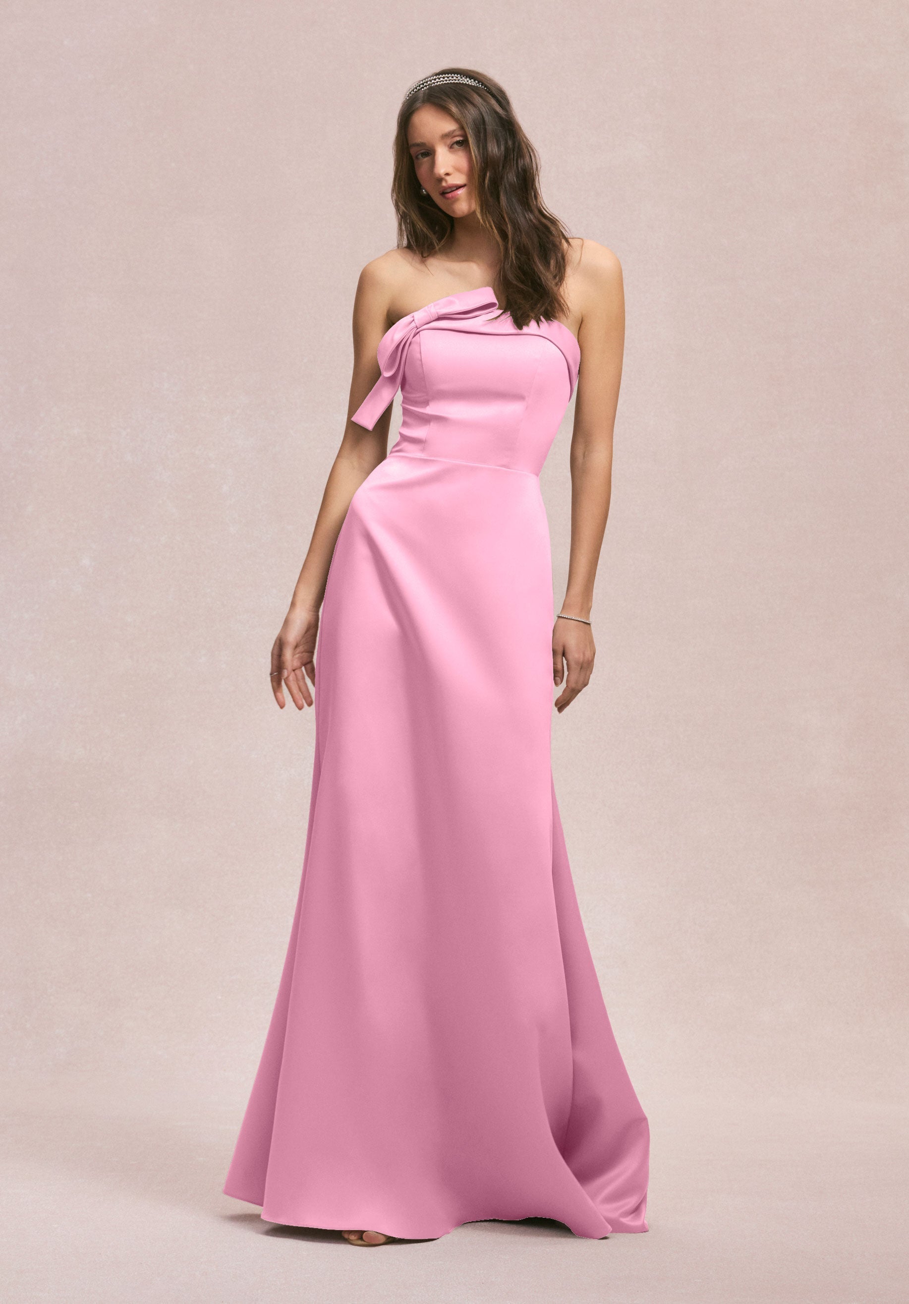 Formal Dresses Long Formal A Line Evening Dress Peony-Satin-31246-Fitted