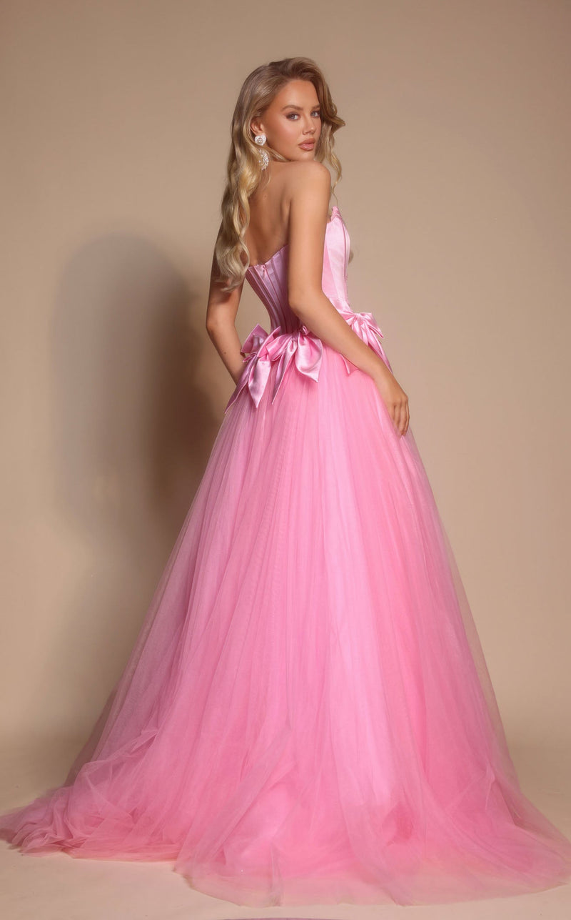 Prom Dresses Floral Lace Formal Long Fitted Prom Dress Light Pink