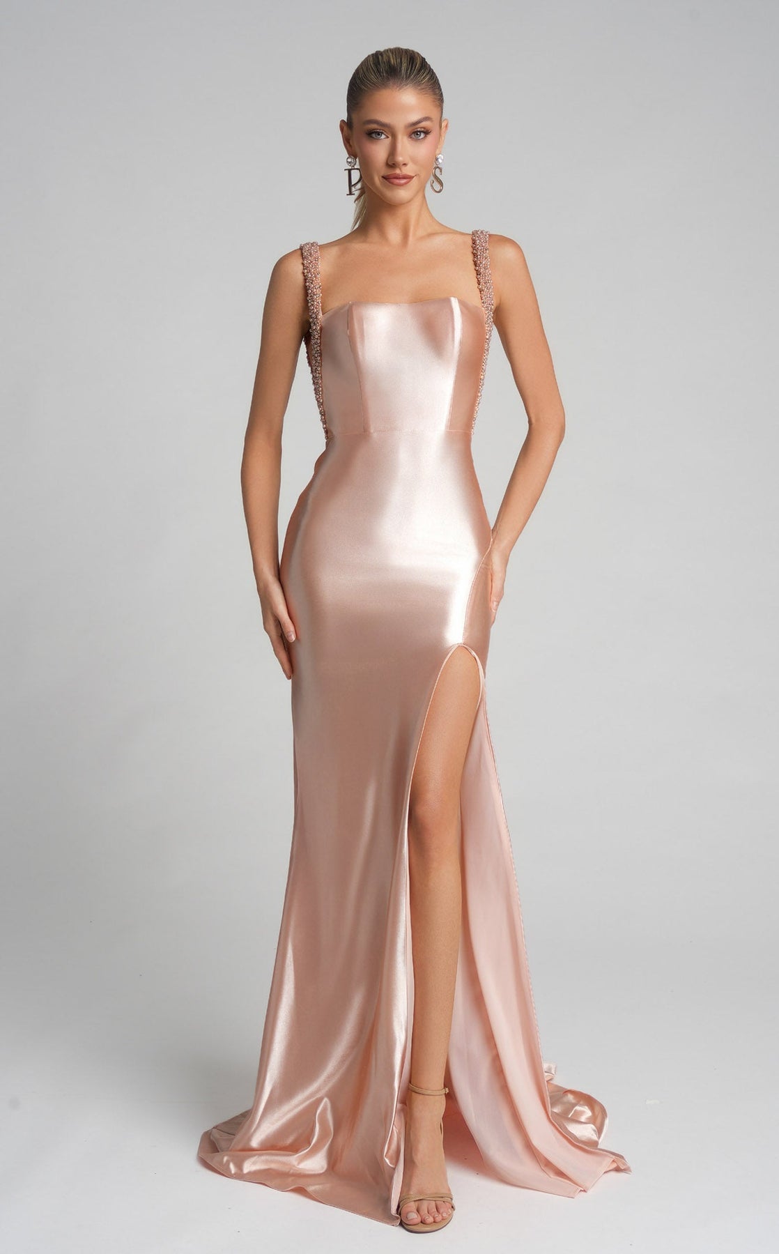 Prom Dresses Long Formal Evening Prom Dress Champagne