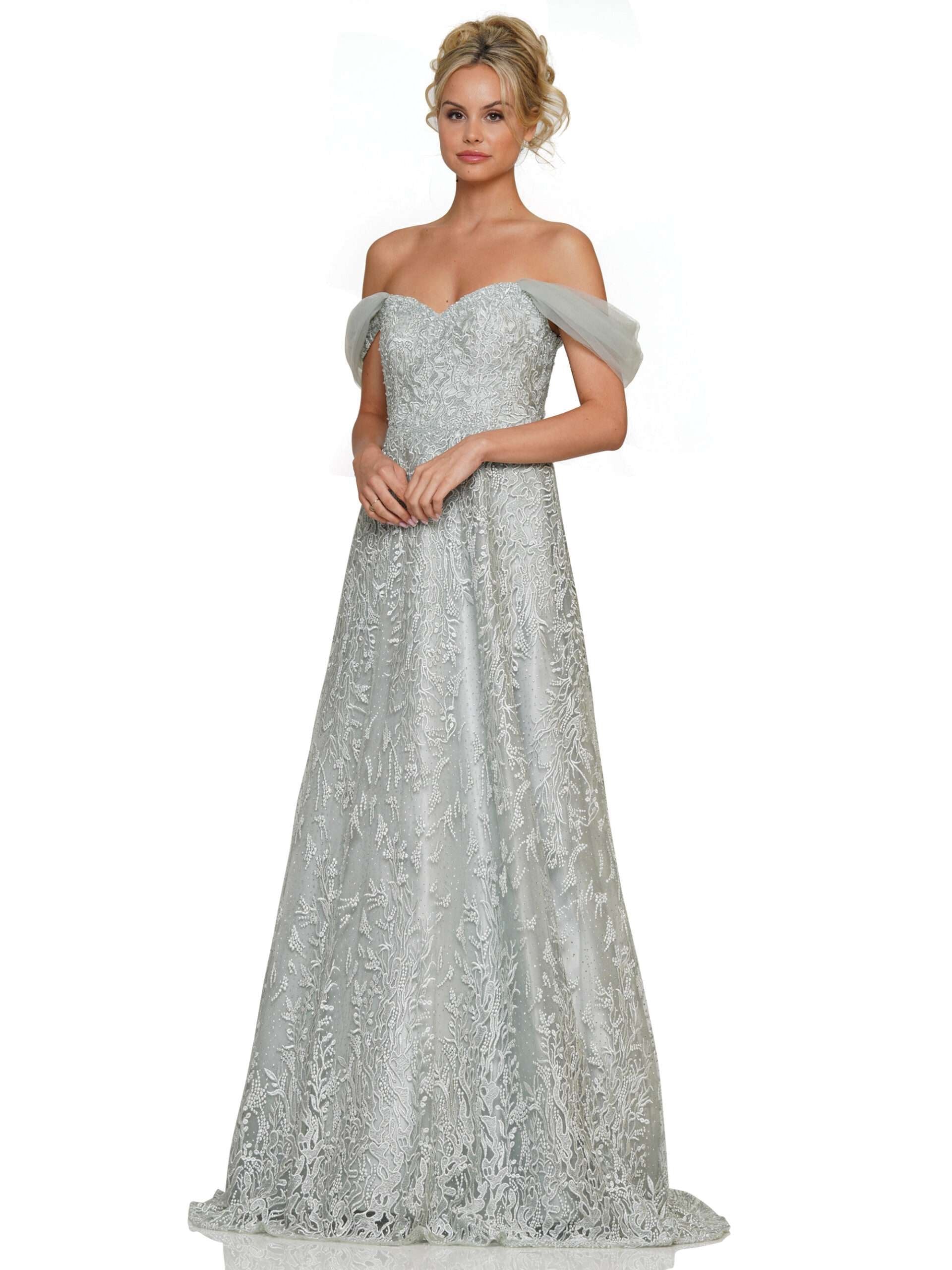 Formal Dresses Long Formal Beaded Dress Sea GlassFormal Dresses Long Formal Beaded Dress Sea Glass