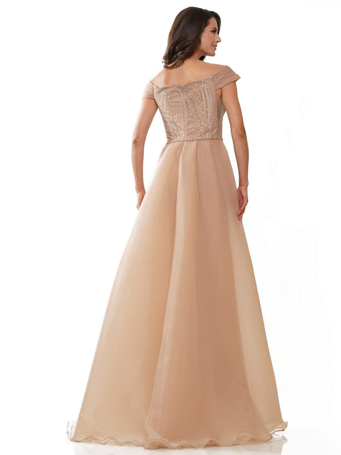 Formal Dresses Long Off Shoulder Formal Dress Nude