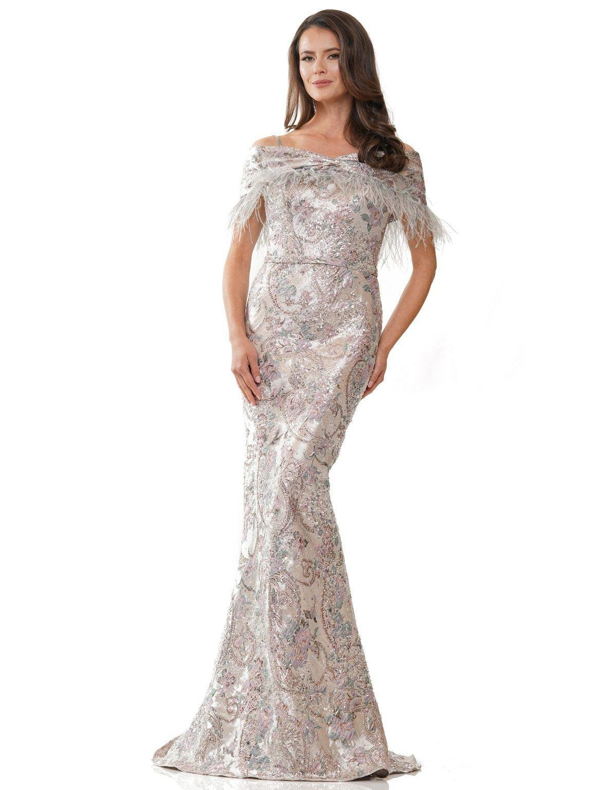 Formal Dresses Long Fitted Formal Dress Rose Multi