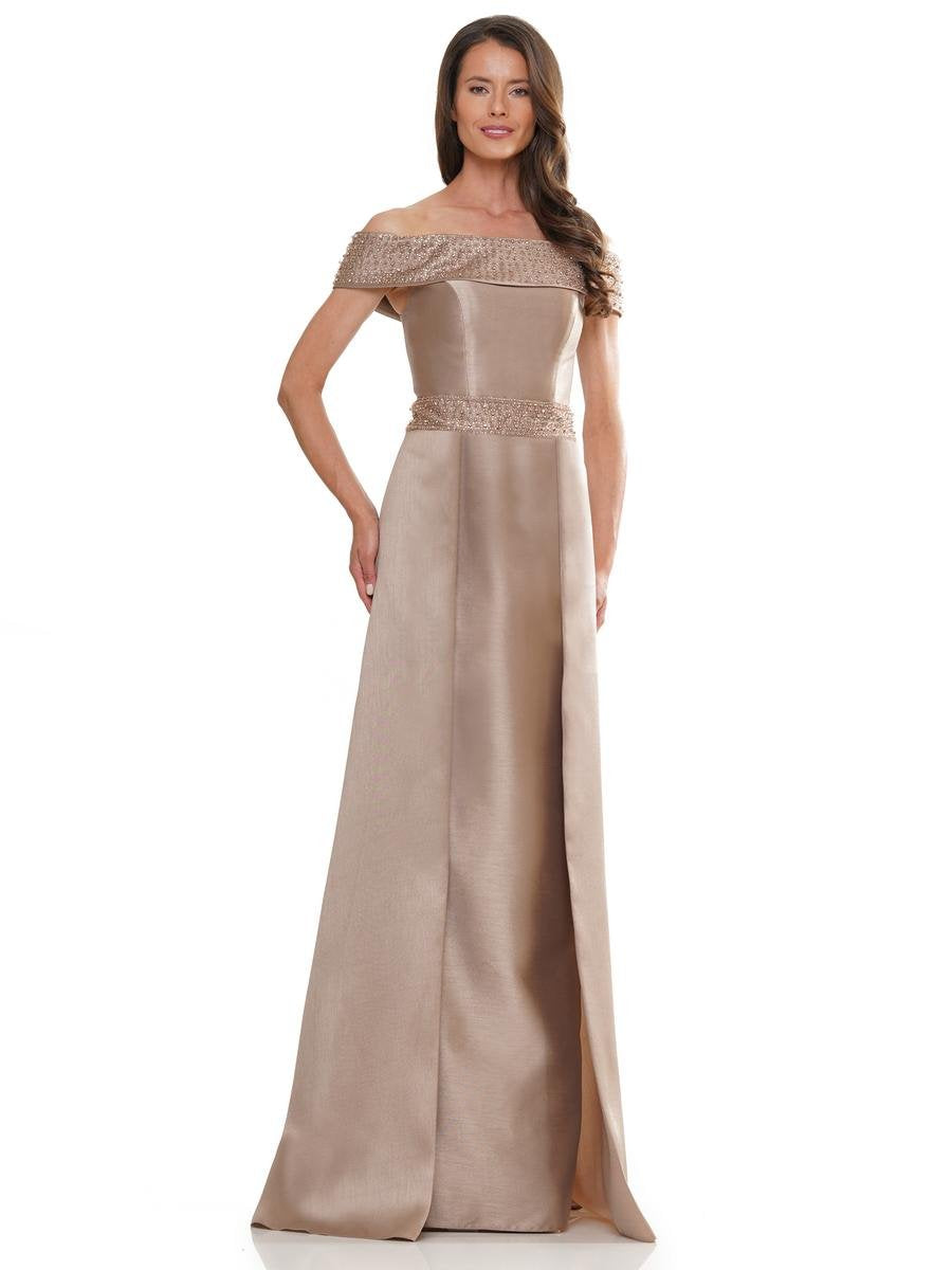 Formal Dresses Overskirt A Line Long Formal Gown Taupe