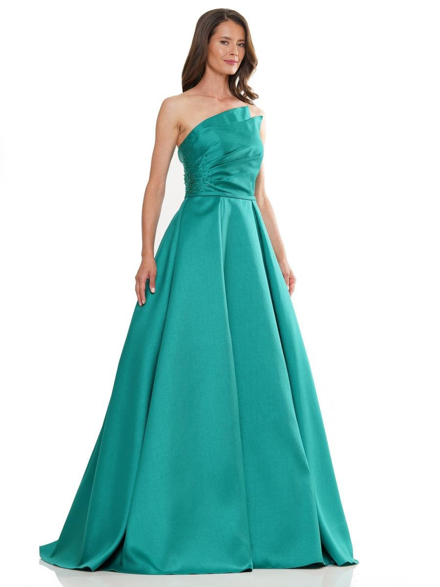 Formal Dresses Long A Line Deep Pleats Formal Gown Emerald