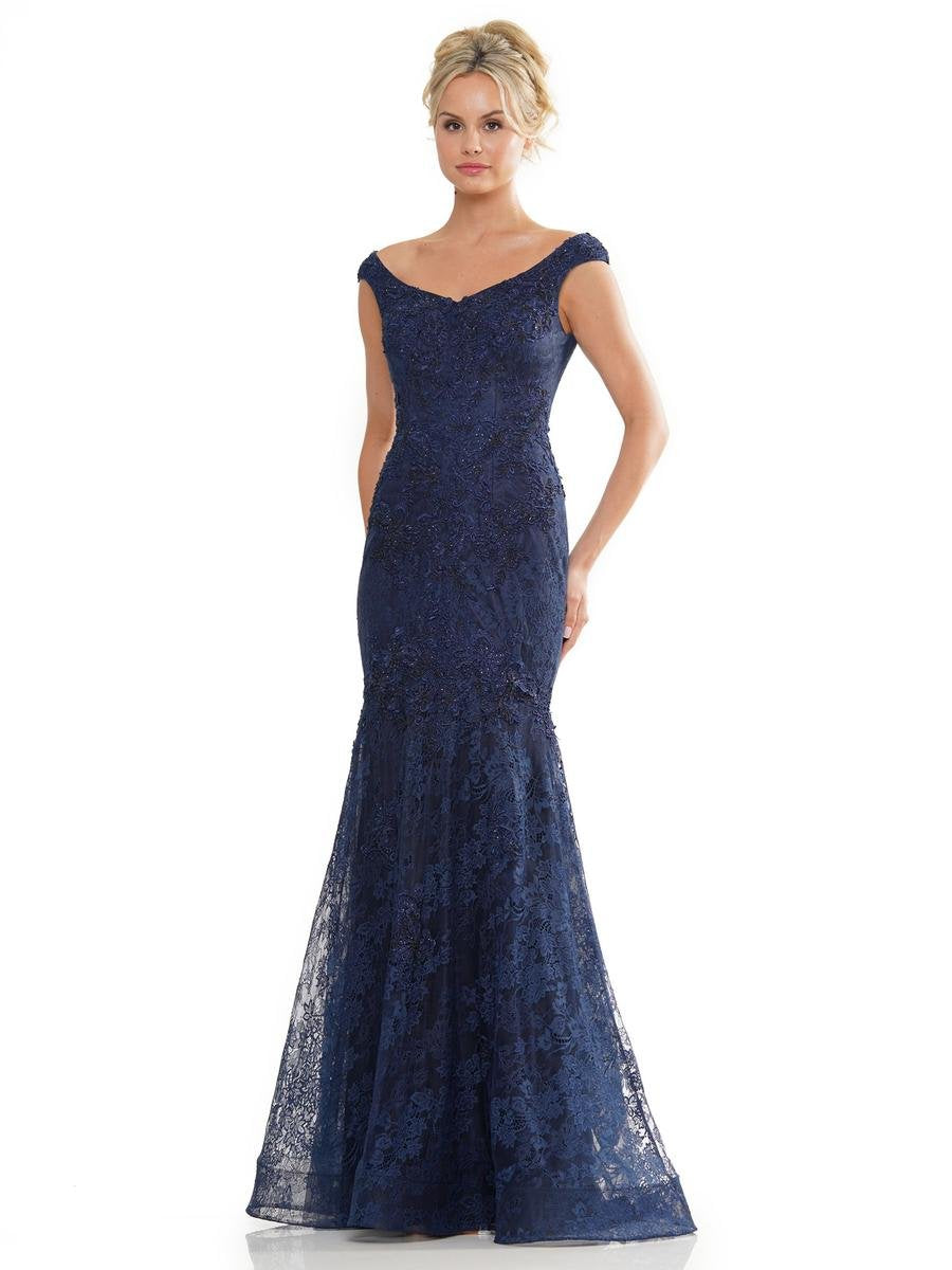Formal Dresses Fitted Long Formal Dress Navy