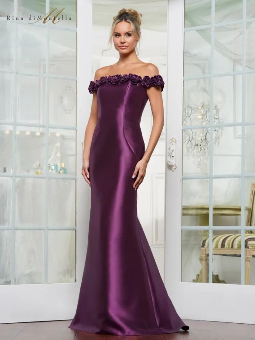 Formal Dresses Formal Long Fitted formal Dress Grape