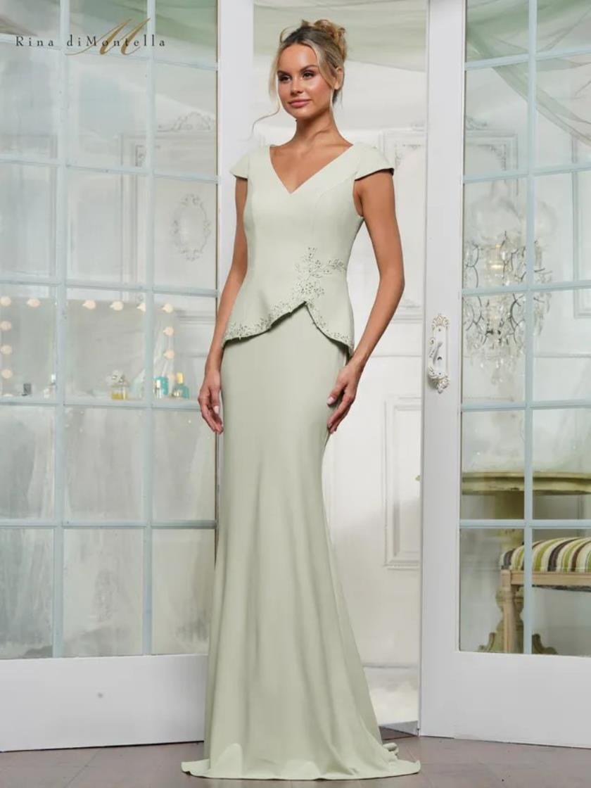 Formal Dresses Long Evening Fitted formal Dress Light Sage