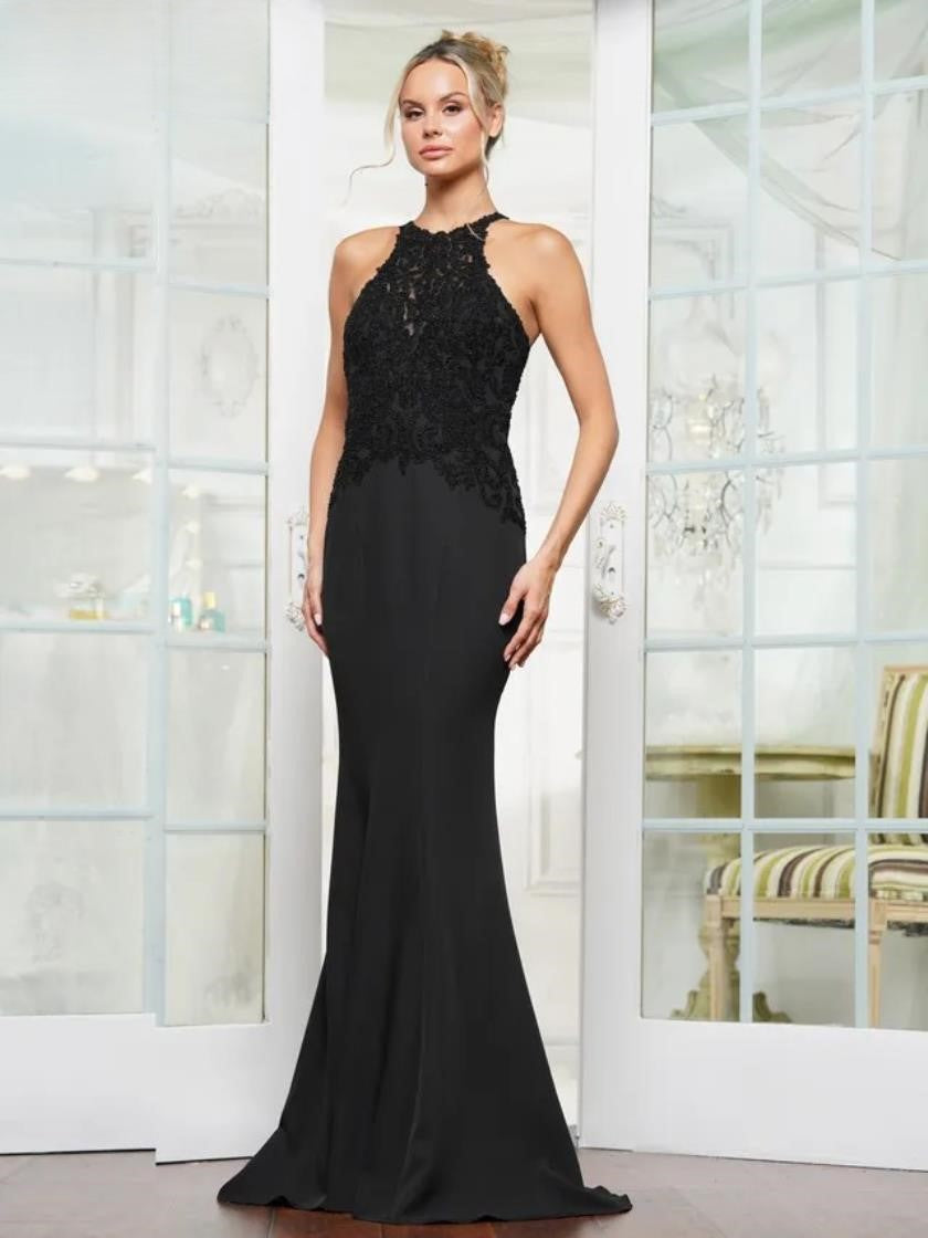 Formal Dresses Formal Fitted Long Evening Dress Black