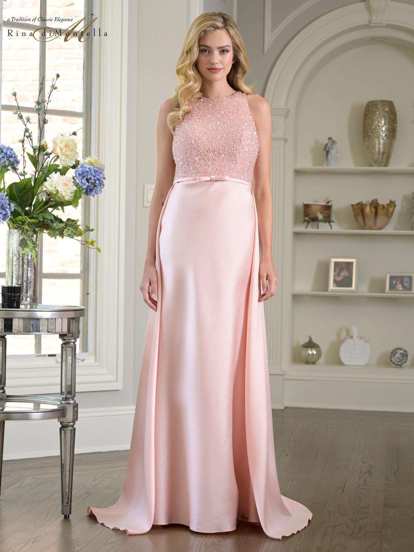 Formal Dresses Formal Beaded Evening Long Prom Dress Blush