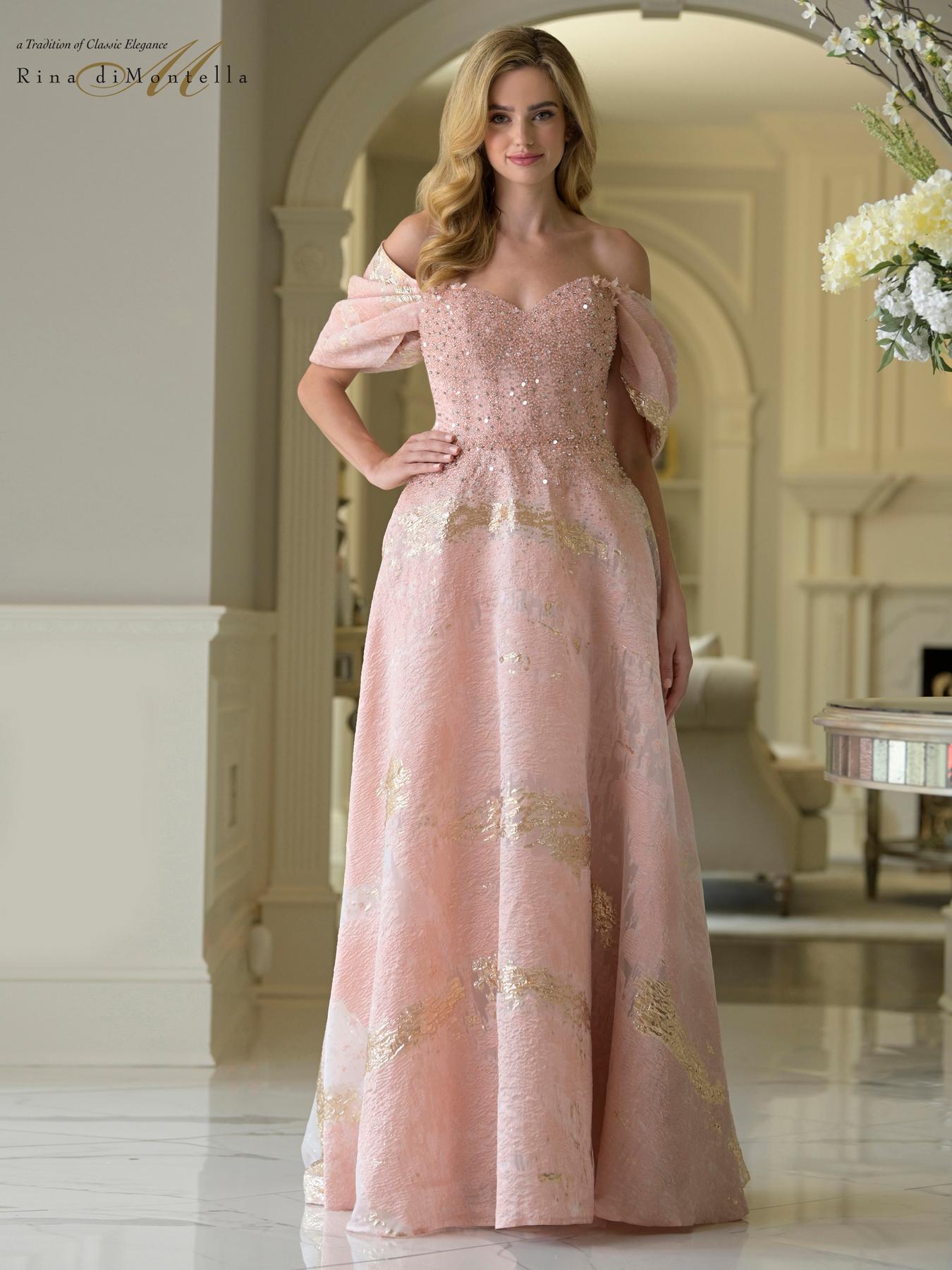 Prom Dresses Long Formal Beaded Glitter A Line Prom Dress Blush
