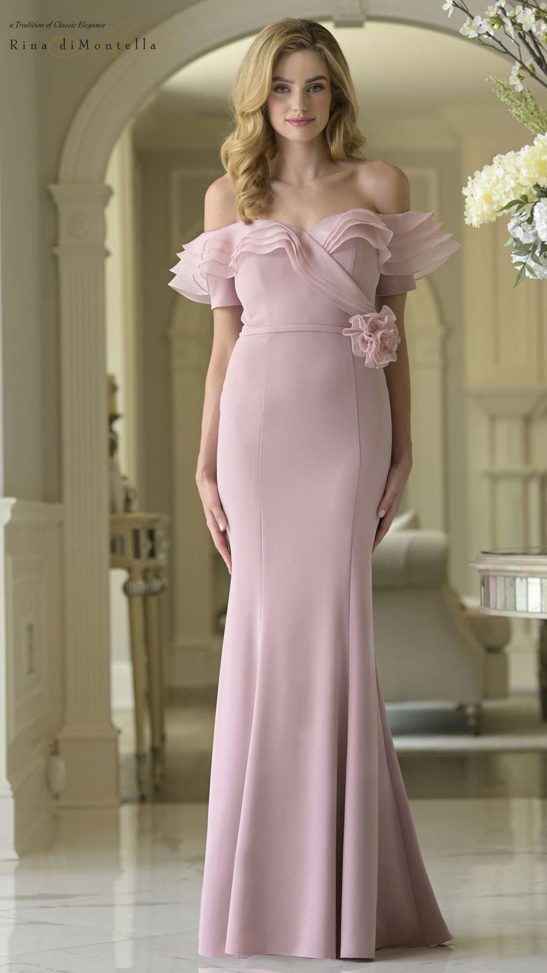 Prom Dresses Long Formal Fitted Prom Dress Dusty Rose
