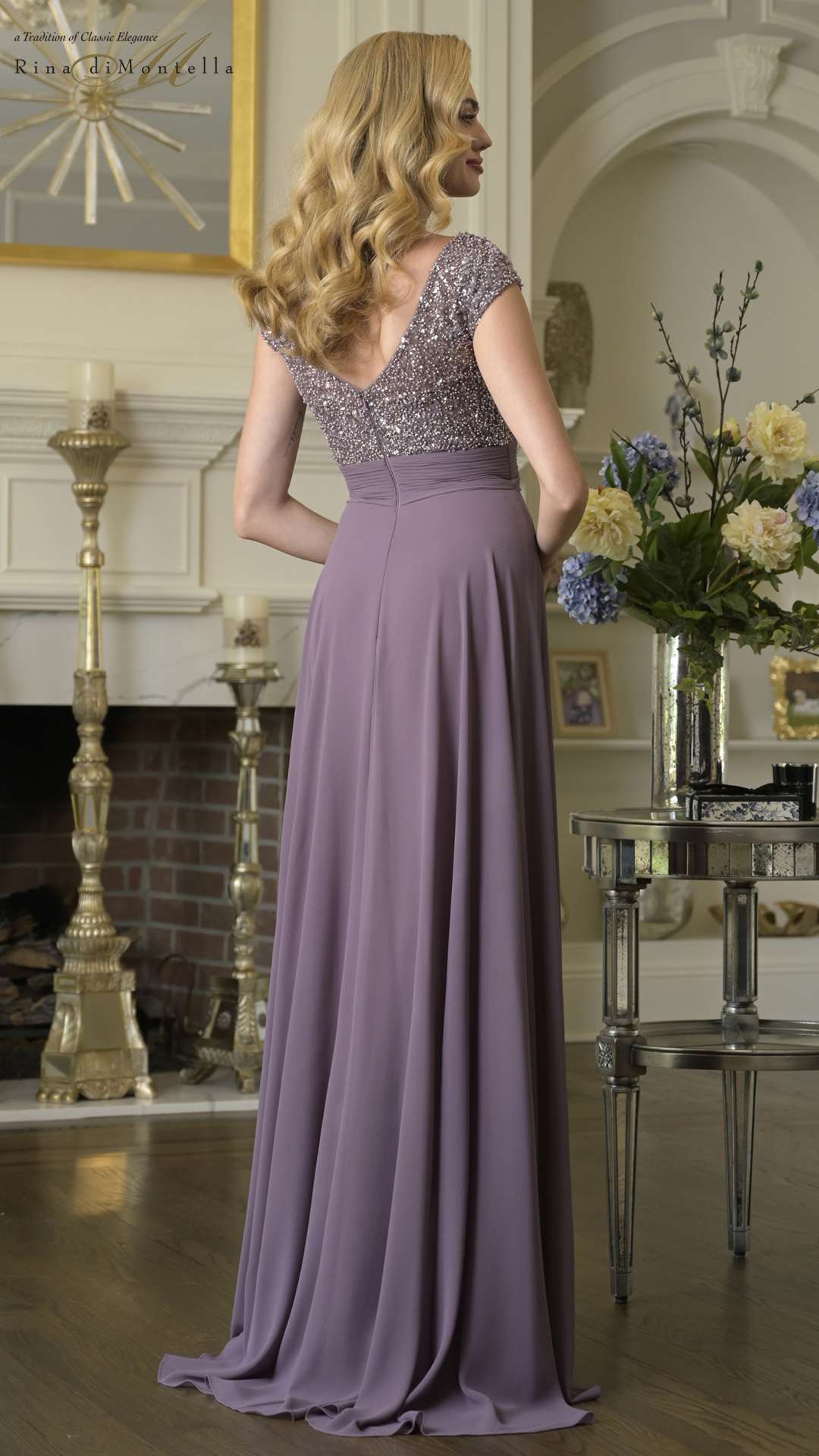 Formal Dresses Long Formal Beaded Evening Prom Dress Victorian Lilac