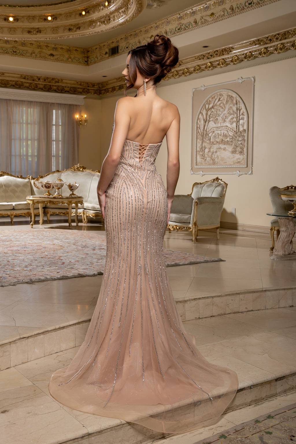 Sweetheart Floor-Length Tulle Prom Mermaid May Queen RQ8225